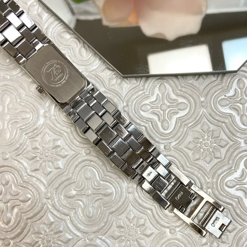 Armitron Now Multicolor Crystal Accented Silver-Tone Swiss Parts Dress Watch